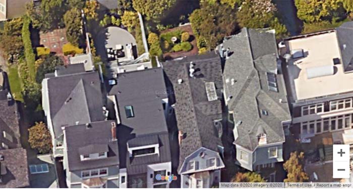 A picture of  Winona Ryder's house.